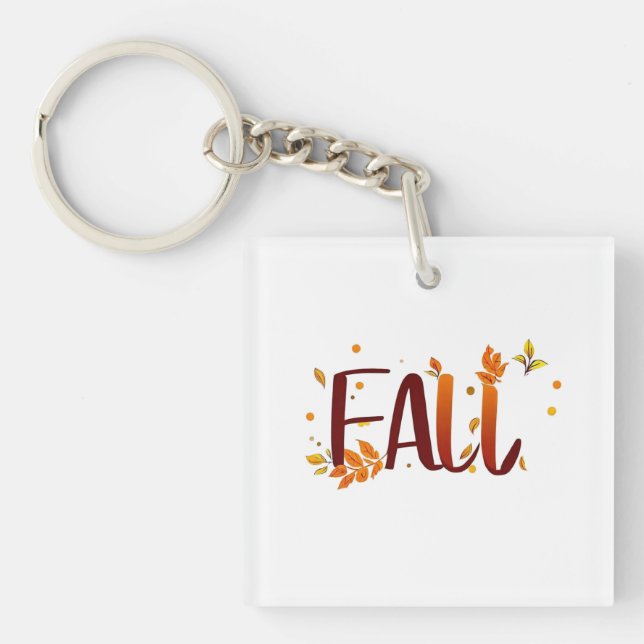 Fall/Autumn/Leaves  Key Ring (Front)