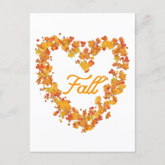 Fall Autumn Leaves Postcard