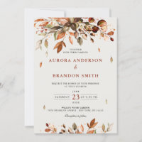 Fall Autumn Leaves Rustic Country Boho Wedding In