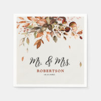 Fall Autumn Leaves Rustic Country Boho Wedding