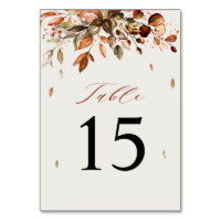 Fall Autumn Leaves Rustic Country Boho Wedding