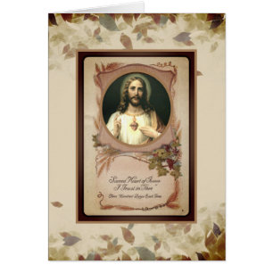 Fall Autumn Leaves Sacred Heart of Jesus