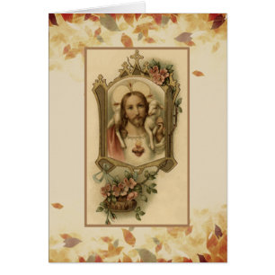Fall Autumn Leaves Sacred Heart of Jesus