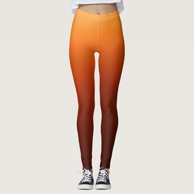 Fall / Autumn Ombre Colour Leggings (Front)