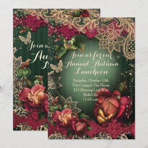 FALL AUTUMN PARTY INVITATIONS