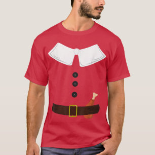 Fall Autumn Pilgrim Turkey Leg Happy Thanksgiving T-Shirt