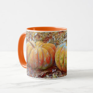 Fall Autumn Pumpkin Art Mug Cup