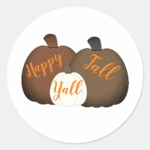 Fall/Autumn/Pumpkin Classic Round Sticker