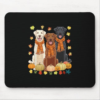 Fall Autumn Pumpkin Labrador Retriever Thanksgivin Mouse Mat