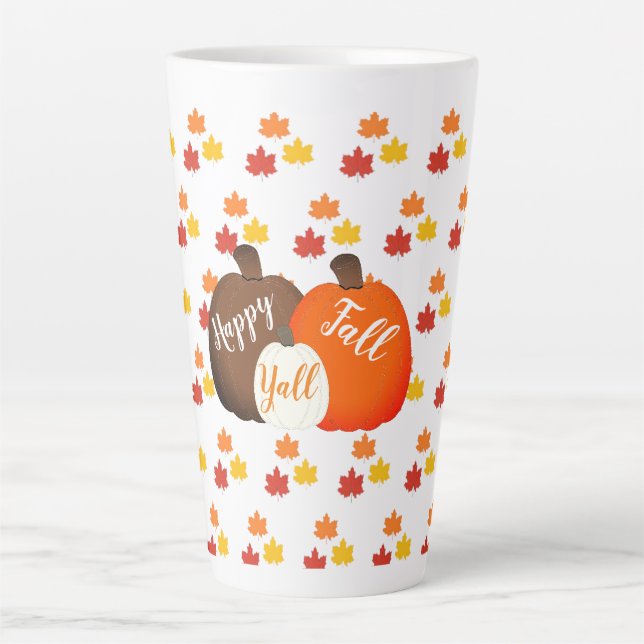 Fall/autumn/pumpkin  latte mug (Front)