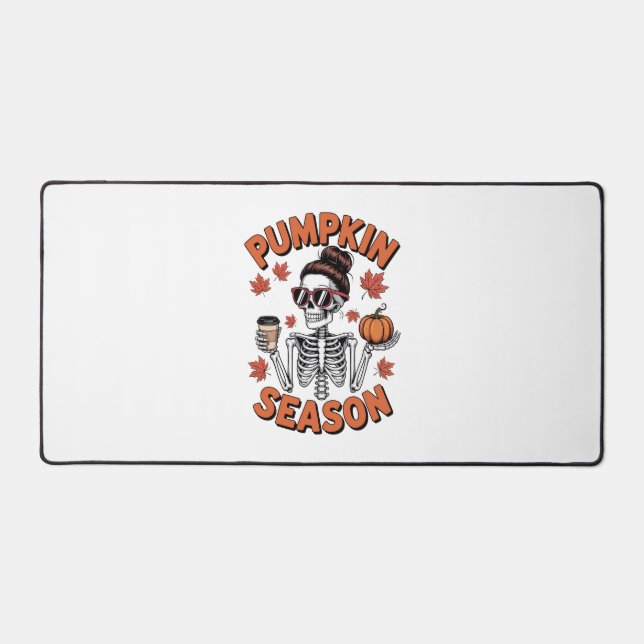 Fall Autumn Pumpkin Season Desk Mat (Front)