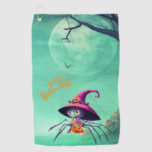 Fall/autumn/spider/witch/halloween Golf Towel