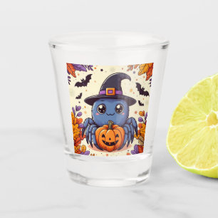 Fall/autumn/spider/witch/halloween Shot Glass