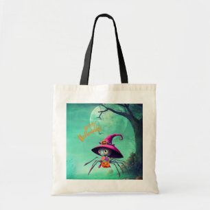 Fall/autumn/spider/witch/halloween Tote Bag