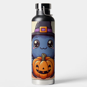 Fall/autumn/spider/witch/halloween Water Bottle