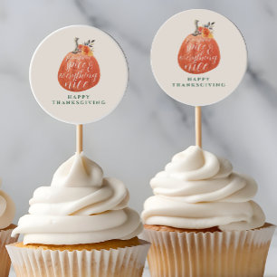 Fall Autumn Thanksgiving Orange Pumpkin Classic Round Sticker