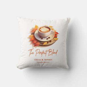 Fall Autumn The Perfect Blend Couples Shower Cushion