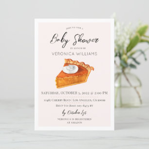 Fall Autumn Treats Baby Shower Invitation