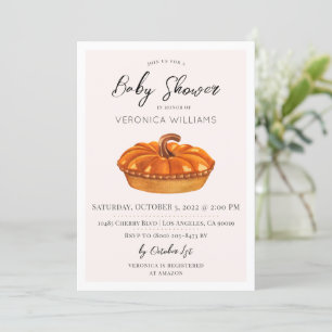 Fall Autumn Treats Baby Shower Invitation