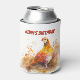 Fall / Autumn vibes Pheasant - Birthday Party - Can Cooler
