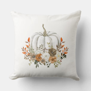 Fall Autumn Watercolor Pumpkin Cushion