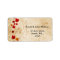 fall autumn  wedding leaves return address label