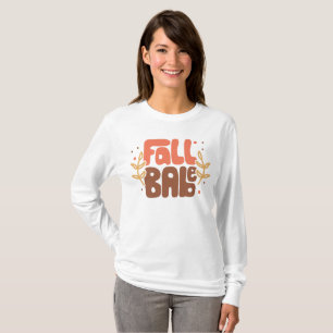 Fall Babe Modern Retro Autumn  T-Shirt