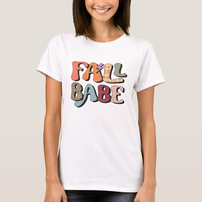 Fall Babe Thanksgiving Fall T-Shirt (Front)