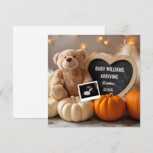 Fall Baby Announcement for Social Media