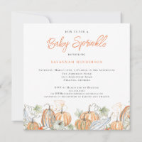Fall Baby Shower Baby Sprinkle Pumpkin