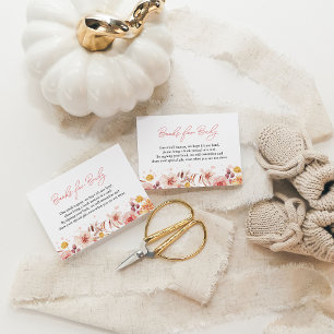 Fall Baby Shower Books For Baby Enclosure Card