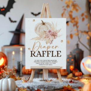 Fall Baby Shower Diaper Raffle Sign