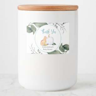 Fall Baby Shower Food and Drink Labels