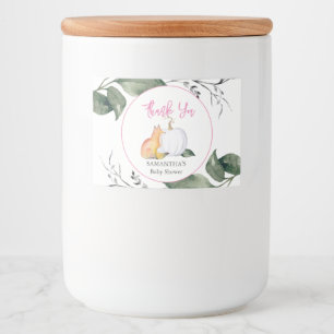 Fall Baby Shower Food and Drink Labels