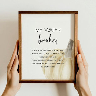 Fall Baby Shower Game Poster