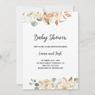 Fall Baby Shower Invitation