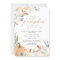 Fall Baby Shower Invitation, A little pumpkin  Inv