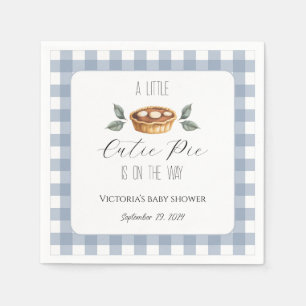 Fall Baby Shower Napkins, Little Cutie Pie Napkins