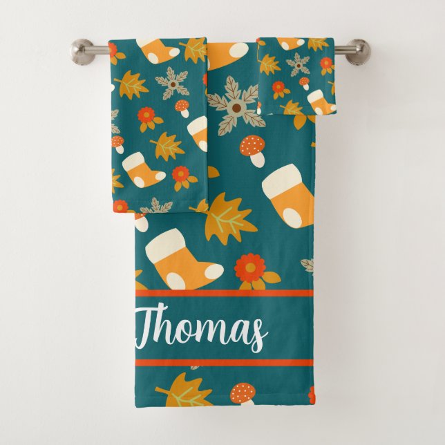 Fall Bath Towel Set (Insitu)