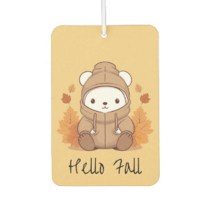 Fall Bear Car Air Freshener