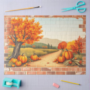 Fall Beautiful Modern Happy Thanksgiving Tissue Paper