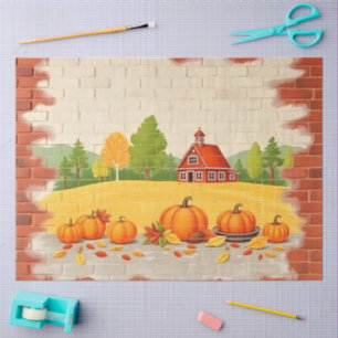 Fall Beautiful Trendy Happy Thanksgiving Tissue Paper