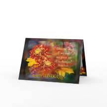 Fall Beauty ~ Scripture Thanksgiving Card