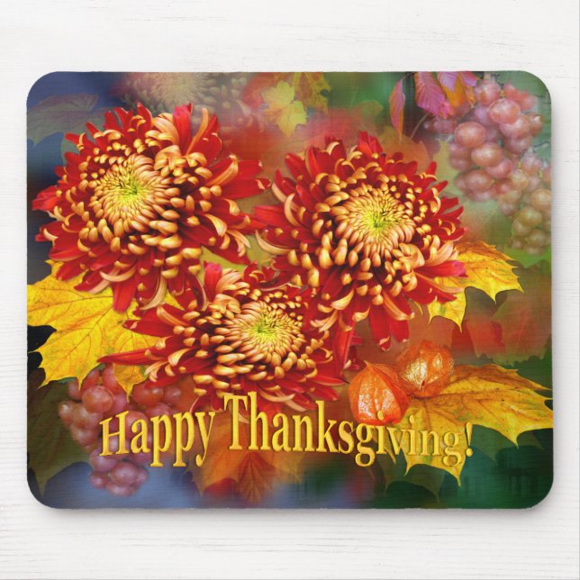 Fall Beauty ~ Thanksgiving  Mousepad. Mouse Mat (Front)