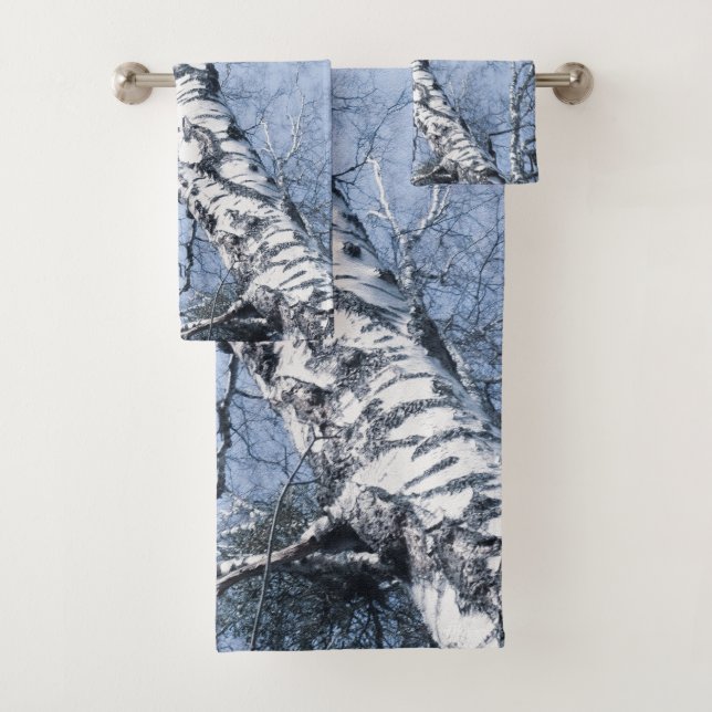 Fall Birch Tree #1 #wall #decor #art  Bath Towel Set (Insitu)
