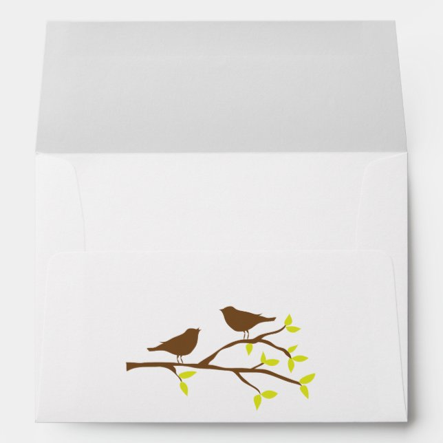Fall Birds on a Branch Envelopes (Back (Bottom))