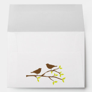 Fall Birds on a Branch Envelopes