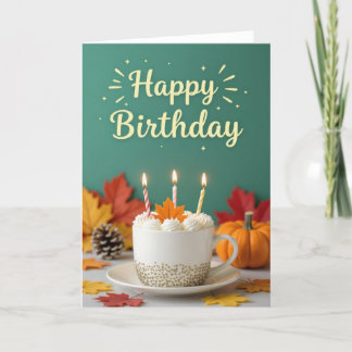 Fall Birthday Card, Fall Birthday, Autumn Card