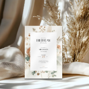 Fall Birthday Invitation Flowers for Women