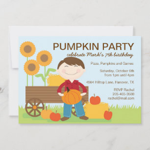 Fall Birthday Party Invitation